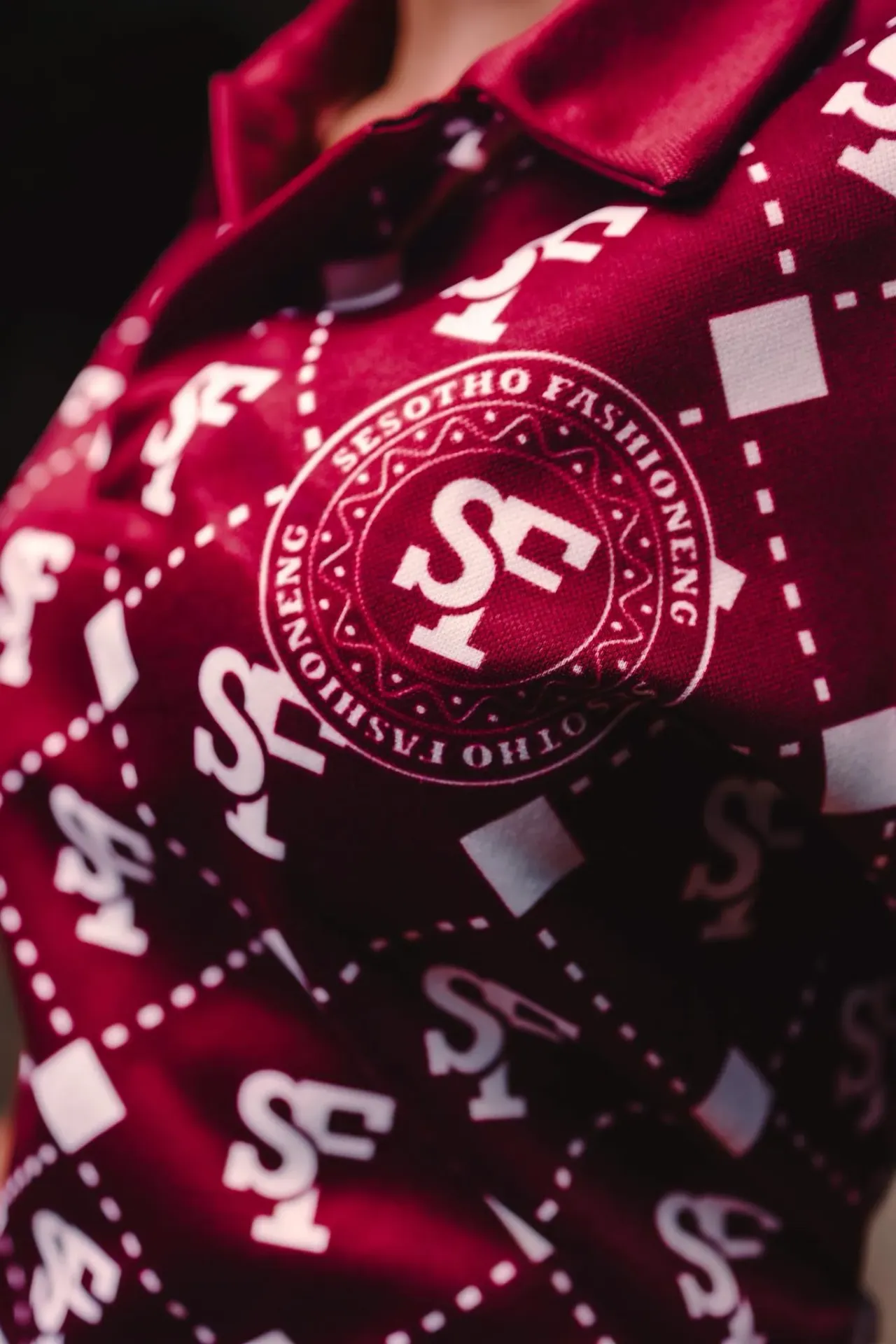 SF Slim Fit Dress -Maroon