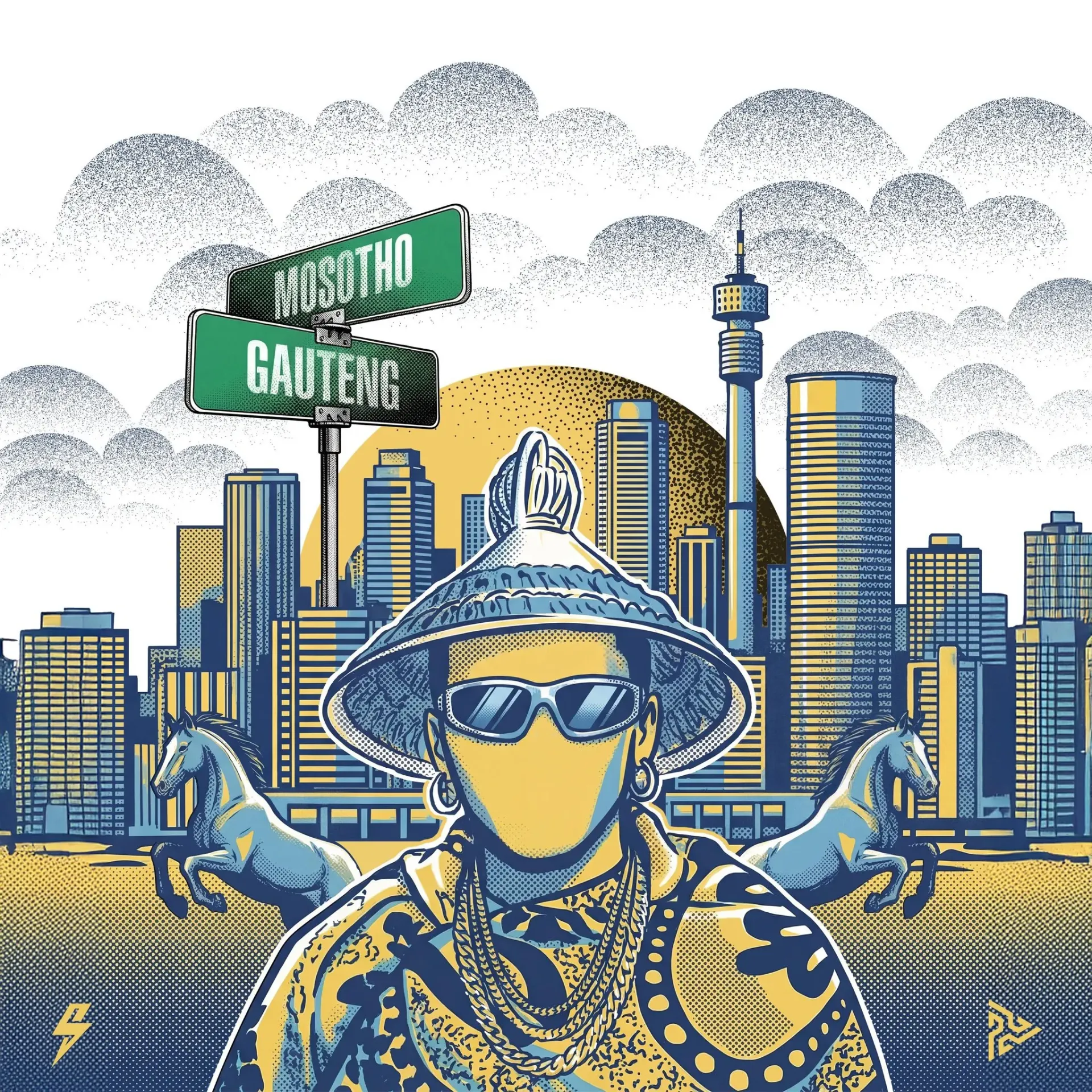 Mosotho Gauteng Edition T-Shirt - White